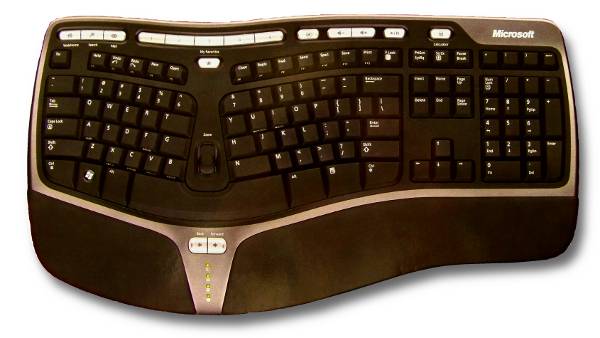 Ergonomische Tastatur Foto Ergonomische Tastatur